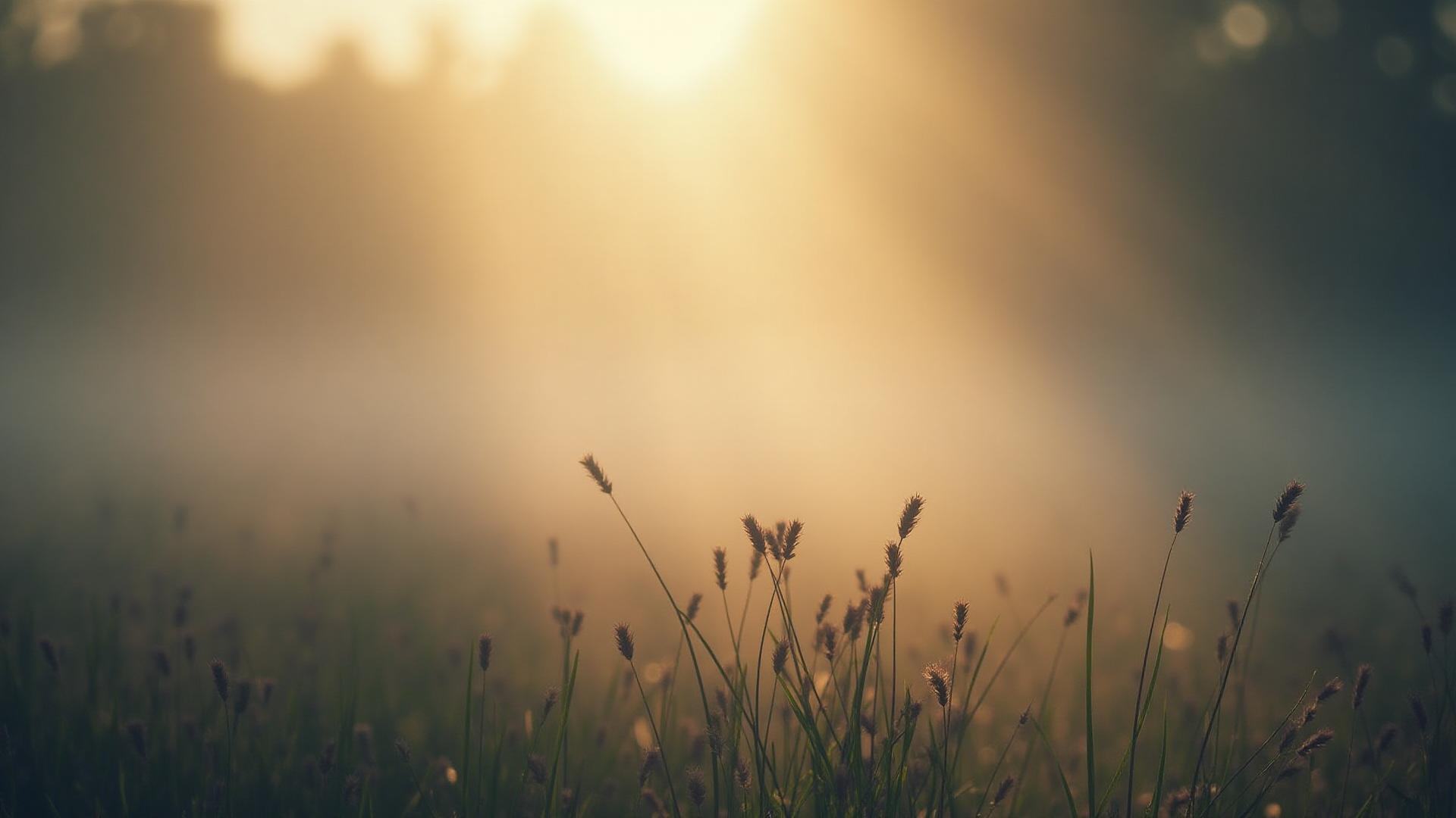 Soft abstract nature light suggesting clarity and mental training